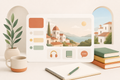 Spanish course serene interface
